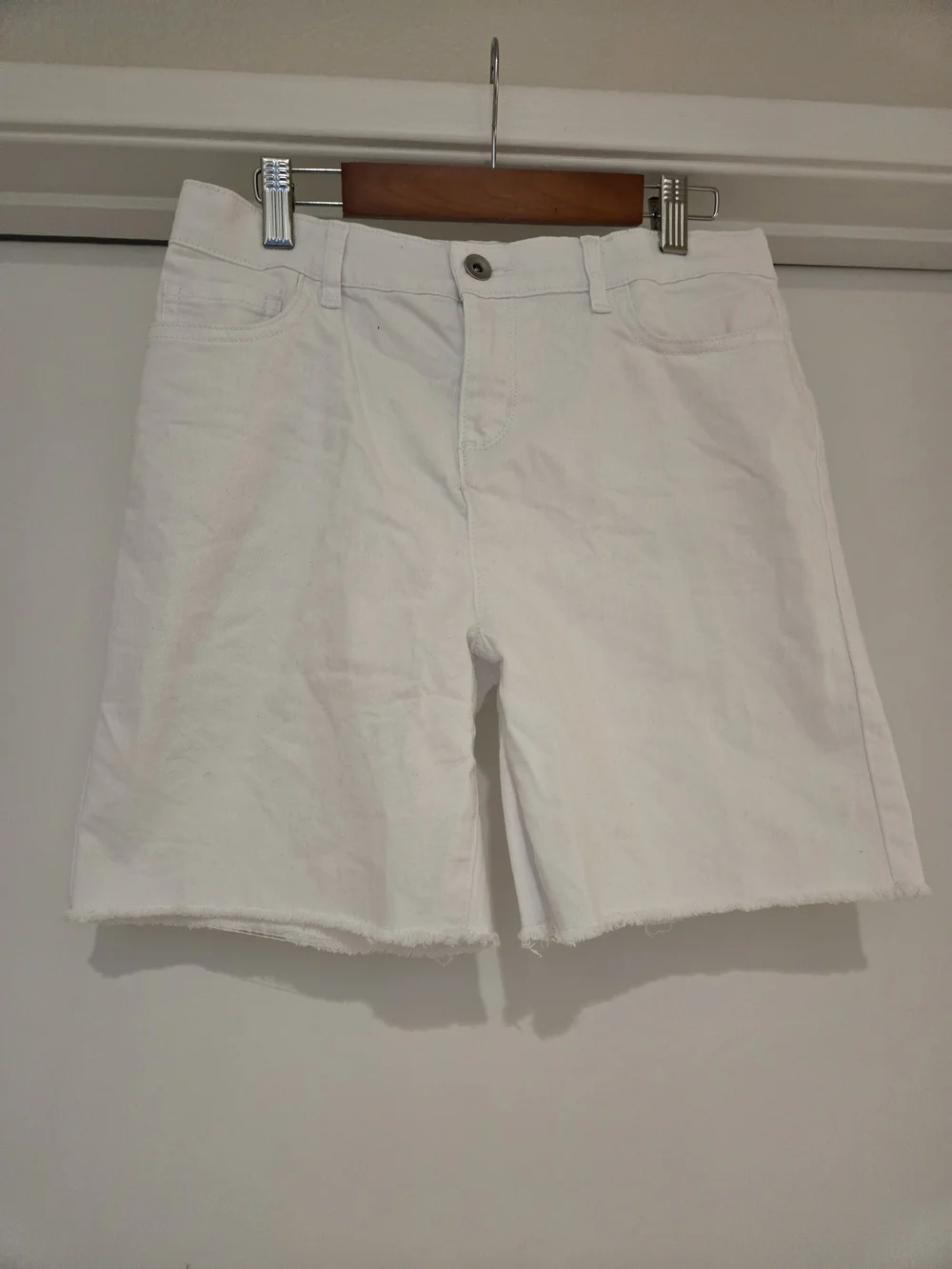 The Children's Place White Denim Cutoff Shorts